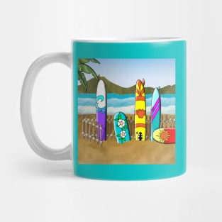 Boards at the Beach Mug